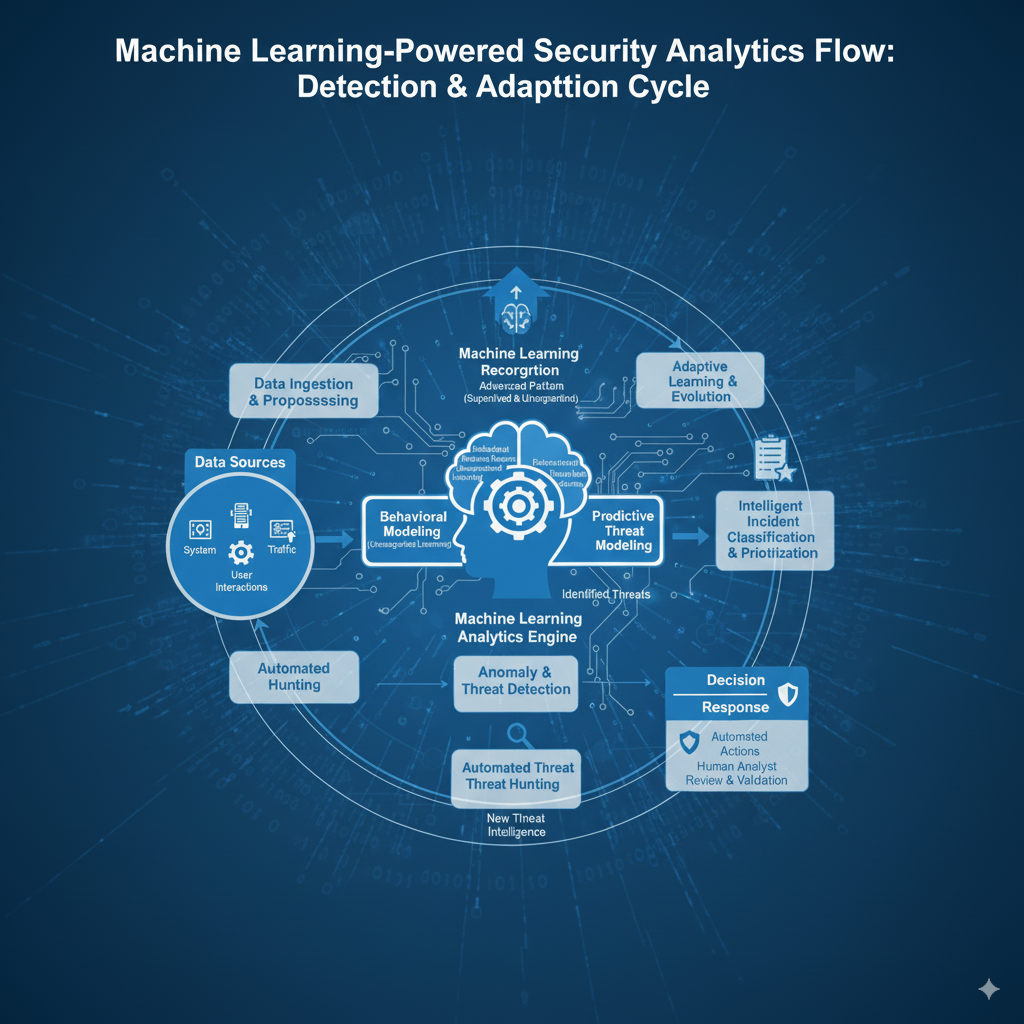Machine Learning-Powered Security Analytics Flow