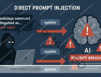 Direct Prompt Injection Attack Flow