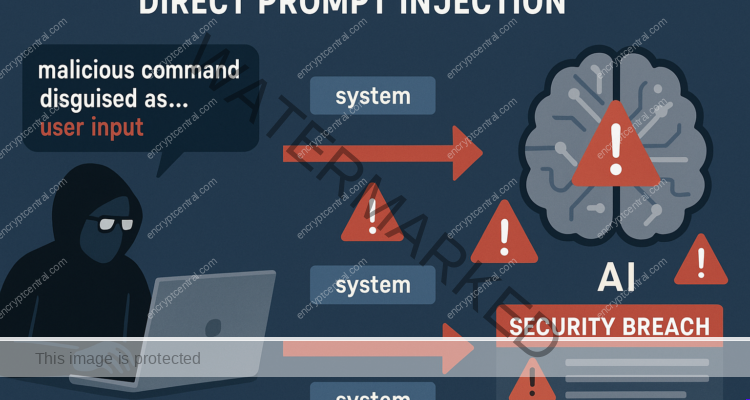 Direct Prompt Injection Attack Flow