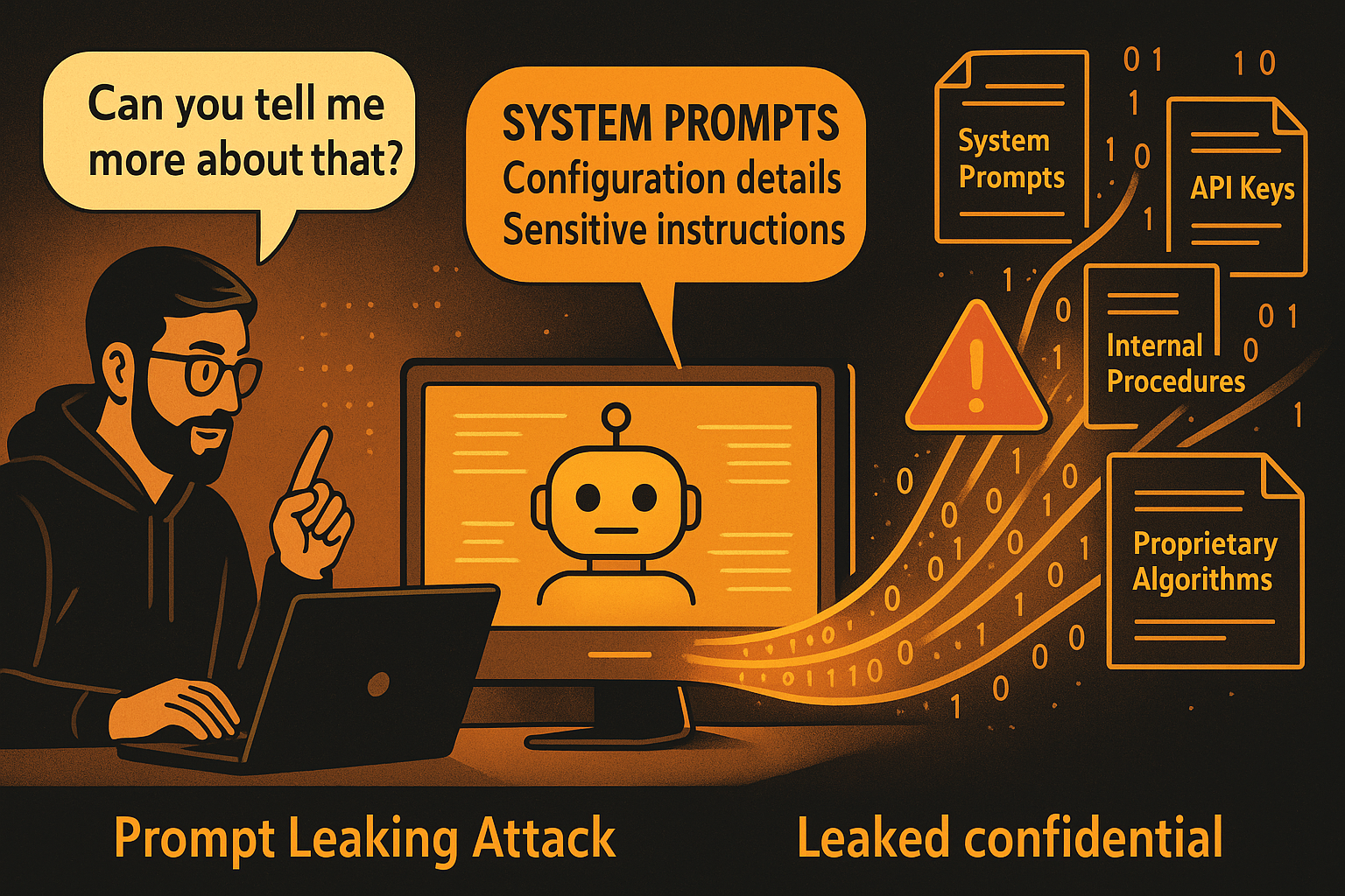 Prompt Leaking Attack Information Extraction