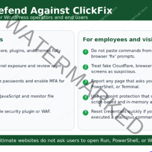 ClickFix Attacks Explained: How Fake CAPTCHAs and Compromised WordPress Sites Deliver Malware