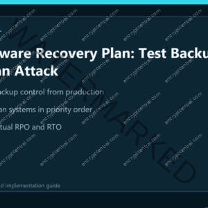 Ransomware Recovery Plan: Test Backups Before an Attack