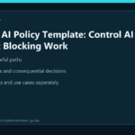 EncryptCentral visual summary for Shadow AI Policy Template: Control AI Without Blocking Work