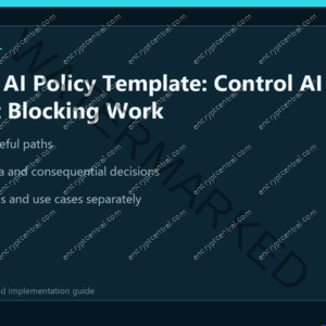 Shadow AI Policy Template: Control AI Without Blocking Work
