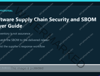 EncryptCentral visual summary for Software Supply Chain Security and SBOM Buyer Guide